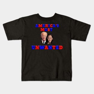 Anti Biden Harris America's Most Unwanted Cartoon Kids T-Shirt